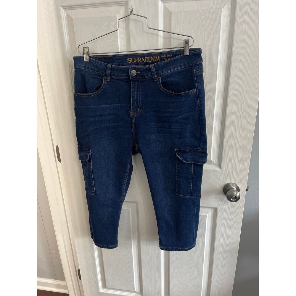 Supra Denim High Rise Capri Size 18